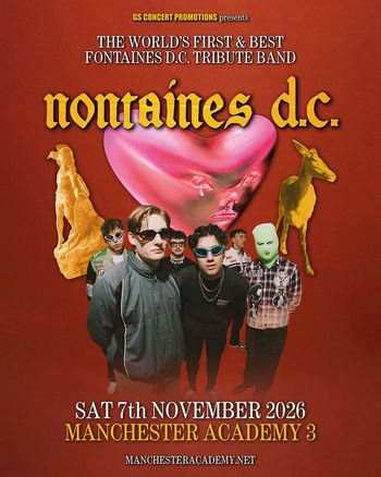 nontaines d.c. at MANCHESTER ACADEMY 3 on 7 November 2026 gig poster