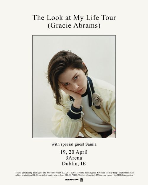 The Look at My Life Tour (Gracie Abrams) Gracie Abrams, Samia april 2026 tour poster