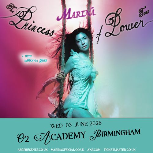 MARINA - The Princess of Power Tour MARINA, Mikayla Geier at O2 Academy Birmingham on 3 June 2026 gig poster