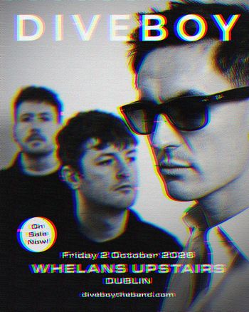 DIVEBOY at Whelans Upstairs on 2 October 2026 gig poster