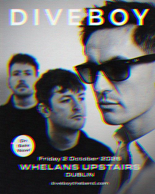DIVEBOY at Whelans Upstairs on 2 October 2026 gig poster