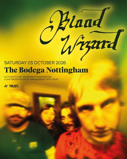 Blaad Wizard at The Bodega on 3 October 2026 gig poster