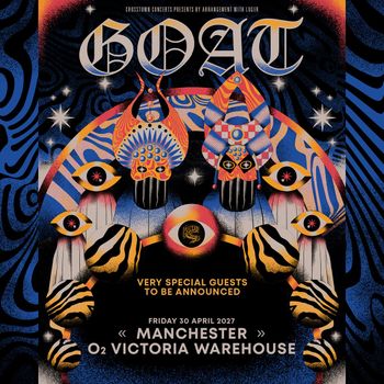 GOAT at O2 Victoria Warehouse on 30 April 2027 gig poster