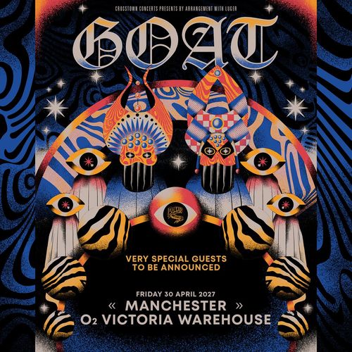 GOAT at O2 Victoria Warehouse on 30 April 2027 gig poster