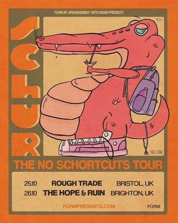 CUTCR - THE NO SCHORTCUTS TOUR CUTCR october 2026 tour poster