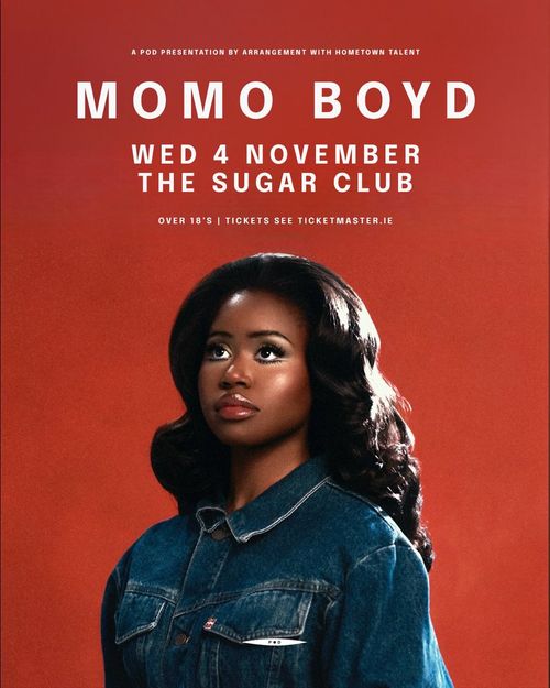 MOMO BOYD at THE SUGAR CLUB on 4 November 2026 gig poster