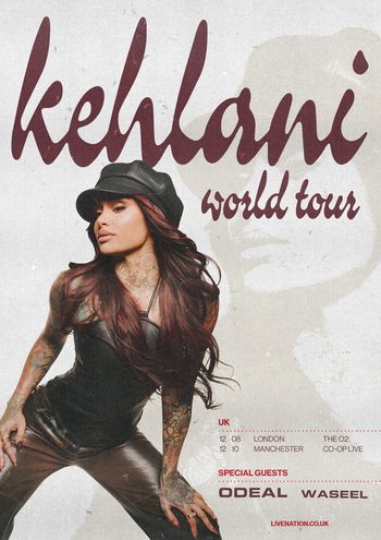 kehlani world tour Kehlani december 2026 tour poster