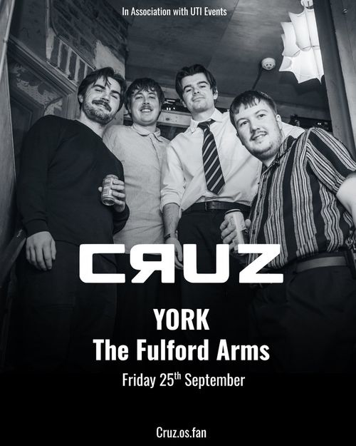 CRUZ at The Fulford Arms on 25 September 2026 gig poster