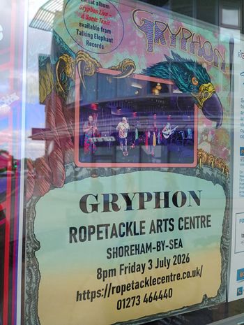 GRYPHON at ROPETACKLE ARTS CENTRE on 3 July 2026 gig poster