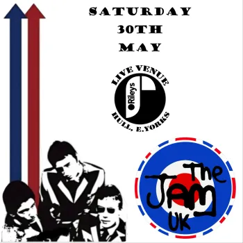 The Jam UK at O'Rileys on 30 May 2026 gig poster