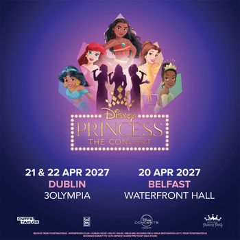 Disney Princess The Concert april 2027 tour poster