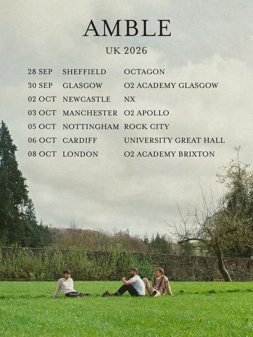 AMBLE UK 2026 Amble september 2026 to october 2026 tour poster
