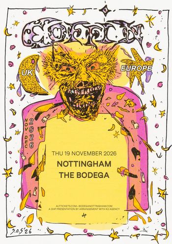 EXOTIC at THE BODEGA on 19 November 2026 gig poster