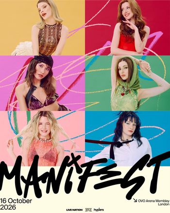 MANIFEST at OVO Arena Wembley on 16 October 2026 gig poster