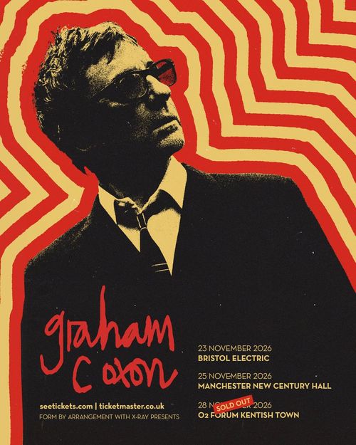 Graham Coxon november 2026 tour poster