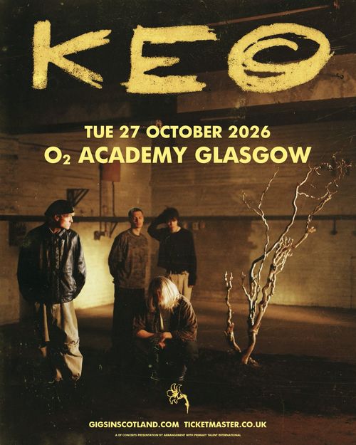 KEO at O2 Academy on 27 October 2026 gig poster