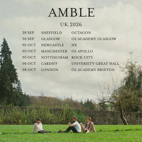 AMBLE UK 2026 Amble september 2026 to october 2026 tour poster