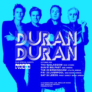 Duran Duran Pigeon october 2026 tour poster