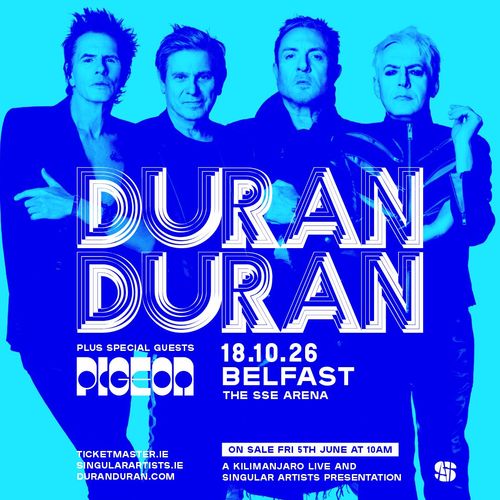 DURAN DURAN Pigeon at THE SSE ARENA on 18 October 2026 gig poster