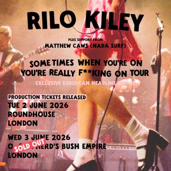 RILO KILEY PLUS SUPPORT FROM MATTHEW CAWS (NADA SURF) MATTHEW CAWS (NADA SURF), RILO KILEY june 2026 tour poster