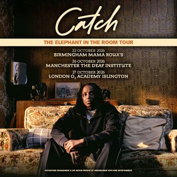 Catch - THE ELEPHANT IN THE ROOM TOUR The Catch october 2026 tour poster