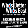 Who's Better Who's Best gig poster