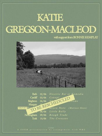 Katie Gregson-MacLeod Bonnie Kemplay at The Winter Gardens on 5 June 2026 gig poster