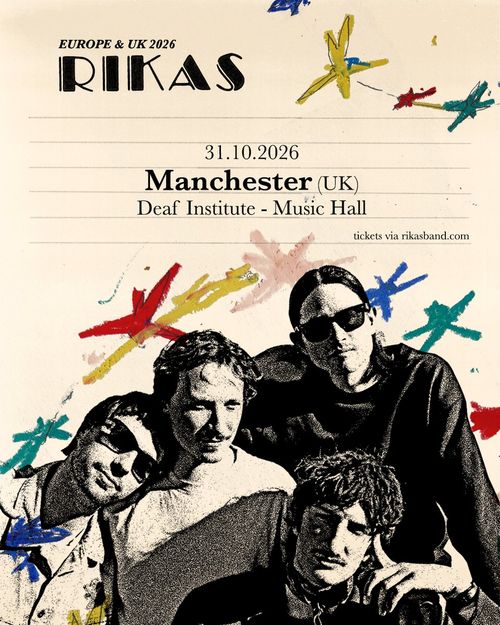 RIKAS at Deaf Institute - Music Hall on 31 October 2026 gig poster