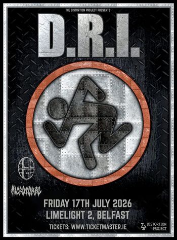 D.R.I. MICROGORE, Acid Age at Limelight 2 on 17 July 2026 gig poster