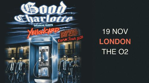 Good Charlotte with special guests Yellowcard Yellowcard, Good Charlotte at The O2 on 19 November 2026 gig poster