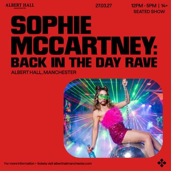 SOPHIE MCCARTNEY: BACK IN THE DAY RAVE SOPHIE MCCARTNEY at ALBERT HALL on 27 March 2027 gig poster