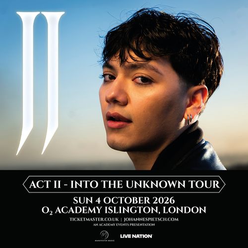 ACT II - INTO THE UNKNOWN TOUR JJ at O2 Academy Islington on 4 October 2026 gig poster