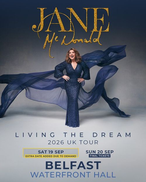 Jane McDonald - Living The Dream 2026 UK Tour Jane McDonald september 2026 tour poster