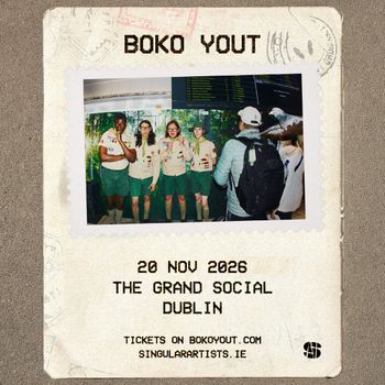 BOKO YOUT at THE GRAND SOCIAL on 20 November 2026 gig poster