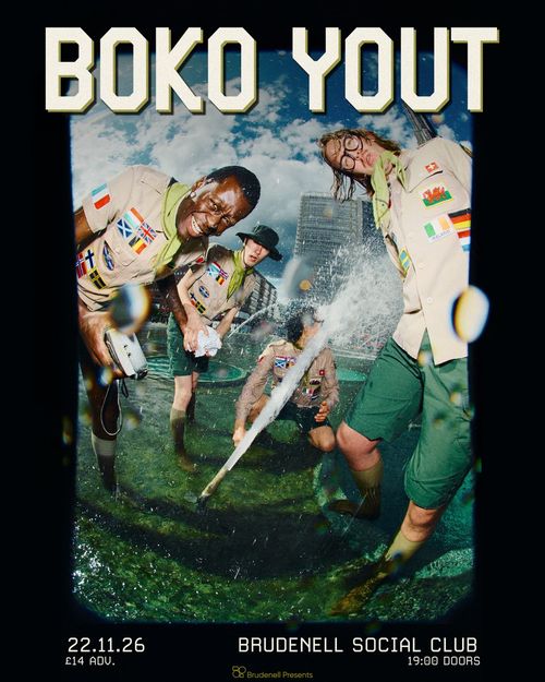 BOKO YOUT at BRUDENELL SOCIAL CLUB on 22 November 2026 gig poster