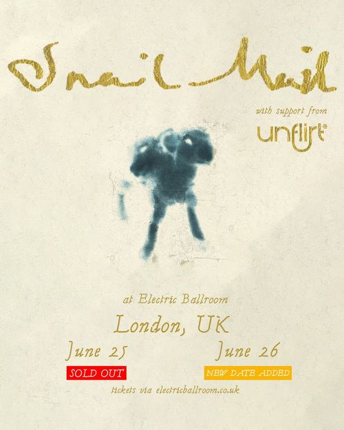 Snail Mail Unflirt june 2026 tour poster