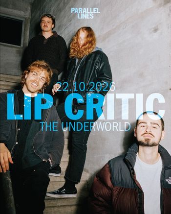 LIP CRITIC at THE UNDERWORLD on 22 October 2026 gig poster