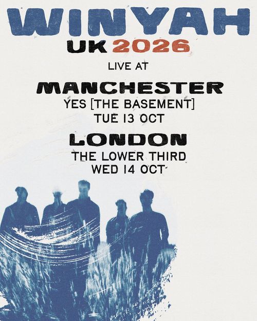 WINYAH UK 2026 Winyah october 2026 tour poster