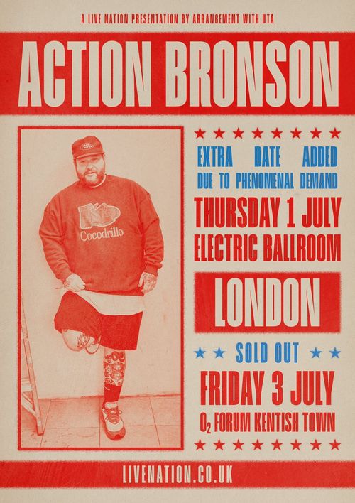 ACTION BRONSON july 2026 tour poster