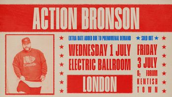 ACTION BRONSON july 2026 tour poster