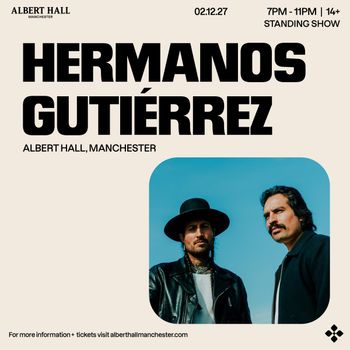 Hermanos Gutiérrez at Albert Hall on 2 December 2027 gig poster