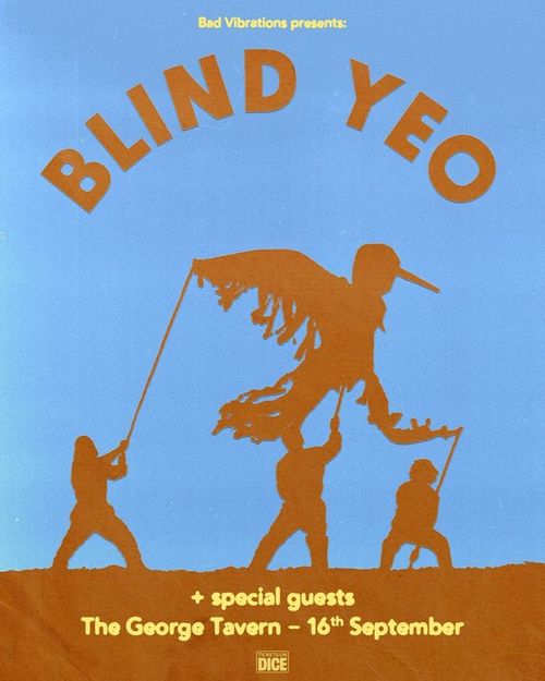 BLIND YEO at The George Tavern on 16 September 2026 gig poster