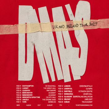 DMAS UK and Ireland Tour 2027 DMAs at HMV Empire Academy on 5 February 2027 gig poster