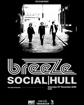 breeze SOCIAL|HULL Breeze at SOCIAL on 14 November 2026 gig poster