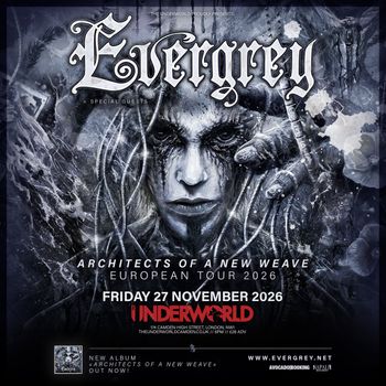 Evergrey - Architects of a New Weave European Tour 2026 Evergrey at Underworld on 27 November 2026 gig poster