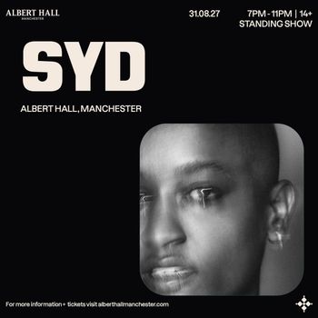 SYD at ALBERT HALL on 31 August 2027 gig poster