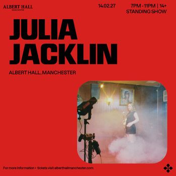 JULIA JACKLIN at ALBERT HALL on 14 February 2027 gig poster