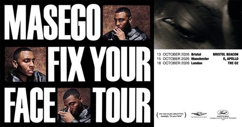 MASEGO FIX YOUR FACE TOUR Masego october 2026 tour poster