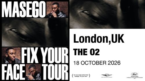 MASEGO - FIX YOUR FACE TOUR Masego at THE O2 on 18 October 2026 gig poster