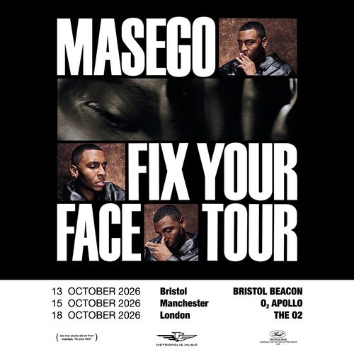 MASEGO FIX YOUR FACE TOUR Masego october 2026 tour poster